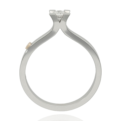 Fehér arany gyűrű 53-as méret (B21563_4I)